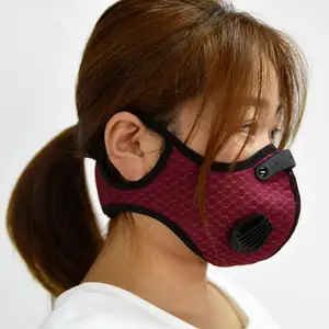 Masker Wajah Setengah Neoprene Kualitas Tinggi Luar Ruangan Anti Asap Masker Wajah Sepeda Motor Produsen Kain Non-tenun