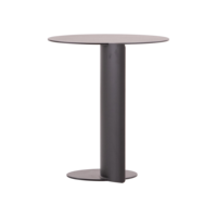 Table basse ronde minimaliste italienne en acier inoxydable, design scandinave, durable, noire, pour salon, mobilier de maison