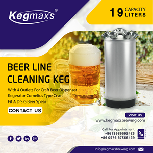 Kegmaxs-barril de limpieza con 4 salidas, escurridor, con bandeja de goteo, tipo Corny, para cerveza - Product Image 5