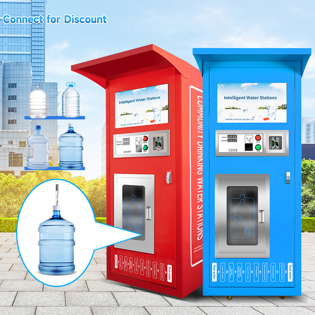 Reverse Osmosis Water Vending Machines Self-Service Purified Water Station for Community Shopping Mall Area Available for SDK