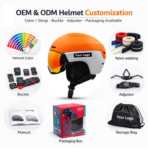 Nuevo <span class=keywords><strong>Casco</strong></span> de Nieve de Invierno con Certificación CE EN1077, con Visera Retráctil, para Deportes al Aire Libre, <span class=keywords><strong>Casco</strong></span> de Esquí para Adultos, Protección para la Cabeza para Snowboard - Product Image 4