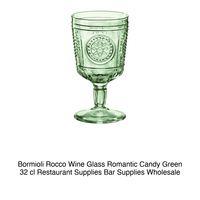 Verre romantique vert bonbon 32 cl Bormioli Rocco H 15 cm Ø 8,3 cm