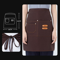 Tablier en toile réglable imperméable pour restaurant, bar, cuisine, jardinage, pour serveur, serveuse, unisexe, tabliers de cuisine pour la maison