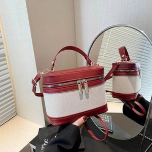 2025 New Fashion <b>Women's</b> PU Leather Crossbody <b>Bucket</b> <b>Bags</b> with Zipper Closure Durable Daily Use Handbags - Product Image 5