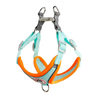 Harnais et laisse tactiques multifonctionnels imperméables pour chien, motif floral, doublure rembourrée réglable, pour chiens de taille moyenne