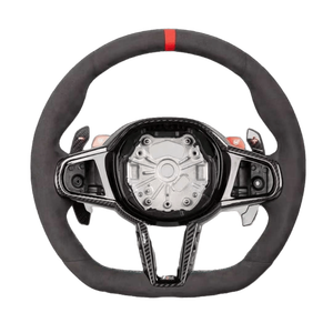 Volante CS de Fibra de Carbono para <span class=keywords><strong>BMW</strong></span> Serie 1 2 <span class=keywords><strong>3</strong></span> 4 5 6 7 8 G20 G26 G30 G01 G02 G80 G82 G87 F90 F95 F96 M3 M4, Accesorios para Auto - Product Image 6