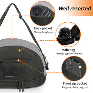 도매 내구성 좋은 승마 자전거 라이딩 휴대용 방수 헬멧 가방 케이스 - Product Image 5