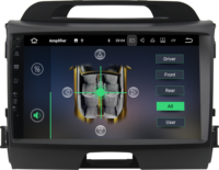 Système Audio multimédia Android 8 + 128G, lecteur vidéo Dvd de voiture 1 Din, autoradio stéréo pour Kia Sportage 2010-2015
