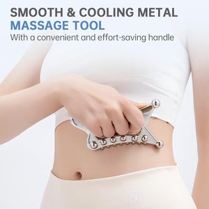 Juego de Herramientas de Metal Gua Sha al por Mayor, 5 en 1, Raspador Muscular para Rostro, Cuello, Cuerpo, Masajeador de Drenaje Linfático - Product Image 4