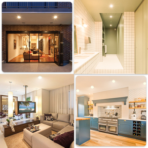 Luz de montaje empotrado de techo LED de 12 pulgadas de espesor ultradelgado, luz de Panel de montaje en superficie de 26W para dormitorio y sala de estar - Product Image 3