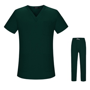 Conjunto <span class=keywords><strong>de</strong></span> uniforme <span class=keywords><strong>de</strong></span> hospital con cierre elástico bueno y cómodo, ropa <span class=keywords><strong>de</strong></span> trabajo, uniforme <span class=keywords><strong>de</strong></span> médico elástico completo - Product Image 2