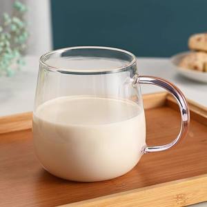 Vaso de agua de vidrio de borosilicato de alta calidad al por mayor, taza de té transparente de vidrio con diseño de hongo colorido, vaso para leche y bebidas - Product Image 6