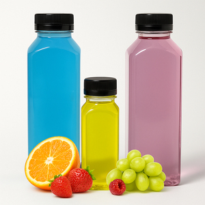 8 12 16 Oz 350 Ml Dùng Một Lần Uống BPA Miễn Phí Rõ Ràng Nước Trái Cây Nhựa Rỗng Pet Vuông Máy Ép Trái Cây Chai Nước Giải Khát Trong Ghana Cho Trà - Product Image 1