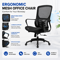 Chaise de bureau ergonomique moderne à dossier haut, appui-tête réglable, support lombaire, coussin en éponge, base en aluminium, pour bureau à domicile/bureau