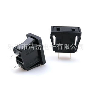 Prise murale industrielle AC-09, 2 broches, type carte, sans mise à la terre, pour audio-vidéo, plastique, 125V - Product Image 1