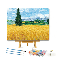 Peinture par numéros personnalisée en gros, kit d'art ODM, ensemble d'art directement de l'usine, emballage personnalisé disponible, kit de peinture par numéros