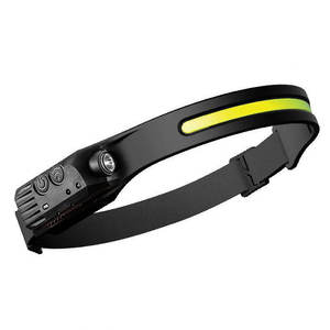 Linterna frontal con Sensor de movimiento COB LED, recargable por USB, haz amplio, para correr, acampar, senderismo, actividades nocturnas al aire libre - Product Image 2