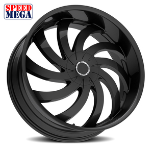 ล้อแม็กซ์ SPEED MEGA สีดำ ขนาด 20x10 นิ้ว แบบกำหนดเอง PCD Offset สำหรับรถกระบะ SUV อัพเกรด - Product Image 1
