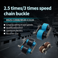 2.5/3x Vitesse 25.4/38.1 Pas Double Vitesse Boucle De Chaîne Profilés En Aluminium Joint De Chaîne