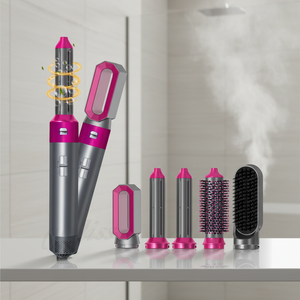 Nuevo Estilizador de Cabello 5 en 1 2023, Secador de 1000 W, Plancha, Rizador, Cepillo de Aire Caliente, Juego de Herramientas de Peinado, Motor Potente de 1000 W - Product Image 1