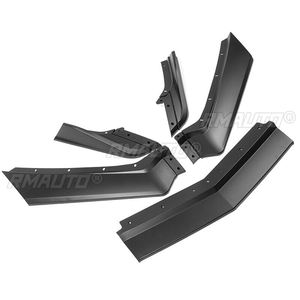 Para Chevy Corvette C8 2020-2022, 5 piezas, difusor de labio de parachoques delantero de coche, estilo fibra de carbono, negro brillante, accesorios de esquina divisorios - Product Image 5