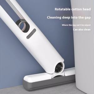 Mini ensemble <span class=keywords><strong>de</strong></span> nettoyage domestique <span class=keywords><strong>de</strong></span> bureau, petite serpillière microfibre mains libres pour cuisine et <span class=keywords><strong>table</strong></span> basse, manche plat pliable et absorbant - Product Image 4