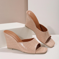 Nouvelle Arrivée – Sandales compensées sexy pour femme, design élégant, talon épais, grandes tailles, escarpins d'été