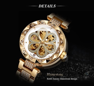 Orologio da Donna di Lusso Forsining con Diamanti, Impermeabile, Meccanico Automatico, in Acciaio Inossidabile - Product Image 2