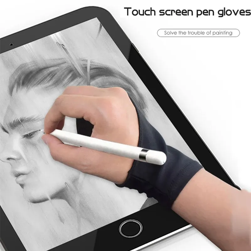 Anti Touch Tablet Palm Rejection guanti a due dita adatti per iPad pencil apple Tablet iPad Microsoft