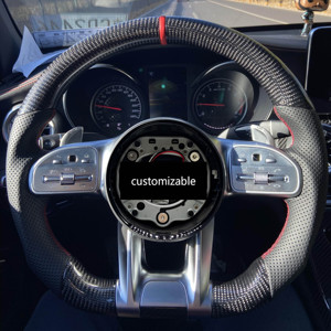 Volant en fibre de carbone très demandé pour W204 W205 W176 W177 W212 W213 W222 CLS GLA GLE GLS C63 E63 AMG - Product Image 4