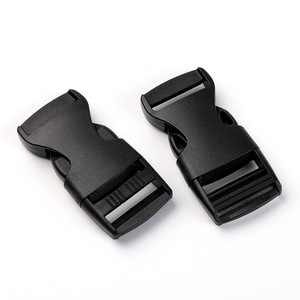 Correa de nailon de plástico negro con hebilla ajustable de 25mm para mochila, bolso de hombro, accesorio para mochila escolar de viaje - Product Image 1