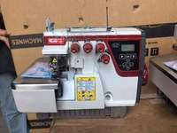 Britex GT917D-4 Vierfaden-Hochgeschwindigkeits-Overlock-Nähmaschine Kostengünstiger Preis Rote Farbe