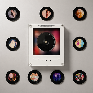 Mercancía Kpop, Imán Giratorio Luminoso para Refrigerador, Acrílico Ecológico y Duradero, Reproductor de Música LED con Foto de Álbum DIY, para Fans de Ídolos - Product Image 3