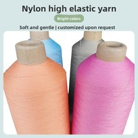 Filament de nylon hautement élastique 70D/140D, fil teint pour surjetage, pour produits tricotés
