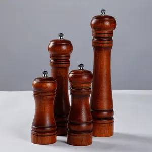 Wooden Pepper Mill or Salt Mill with a cleaning brush Best Pepper or Salt Grinder Wood with a Adjustable Ceramic Rotor