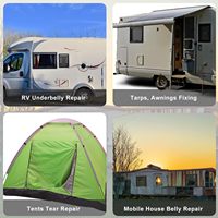 Nouveau design rv mobile home camper toit scellant système de fermeture éclair ruban clignotant à bas prix