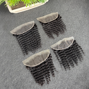 ผมแท้บราซิลสีดำธรรมชาติแบบลอนลึก 13x4 HD Lace Frontal & Closure 100%  ขนาด 2x6 4x4 5x5 หลากหลายขนาดสำหรับผู้หญิง - Product Image 6
