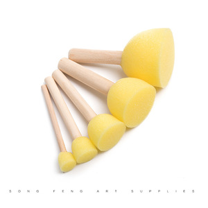 Set di Pennelli in Spugna <span class=keywords><strong>per</strong></span> Bambini Bview Art - Kit Fai-da-Te con Timbri e Stencil in EVA <span class=keywords><strong>per</strong></span> Lavori Artistici su Cartoncino, Lavabile e Non Tossico - Product Image 6