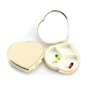 Mejor Bienvenido Proveedor de moda Color dorado Caja pequeña de color dorado Caja de plástico o metal Mini pastillero Organizador Estuche apilable - Product Image 2