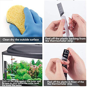 Autocollant d'aquarium gonflable à prix bas, étiquette personnalisée, bandes de cristal liquide, thermomètre - Product Image 5