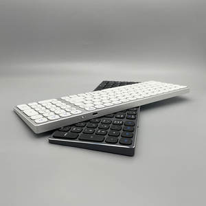 Euntec คีย์บอร์ดแบบพกพา, คีย์บอร์ดแบบชาร์จไฟได้ทำจากอะลูมิเนียมอัลลอยด์บางรุ่น2.4G BT 5.0 + Type-C คีย์กรรไกร - Product Image 6