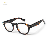 Nuevo Producto: Monturas de Gafas Redondas con Aro Metálico, Diseño Clásico Minimalista para Hombre y Mujer, Gafas Ópticas de Moda