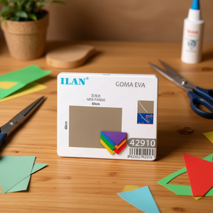 Foglio di Schiuma EVA ILAN 60x40cm Grigio Marrone Materiale per Artigianato - Product Image 2