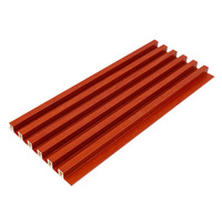Vente directe usine : Panneaux de grille rainurés en WPC fibre de bambou-bois, panneaux muraux en PVC à rainures fines de 170 mm