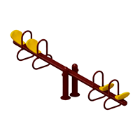 Balançoire à ressort double siège de haute qualité et durable pour enfants, jeux de parc de loisirs pour enfants