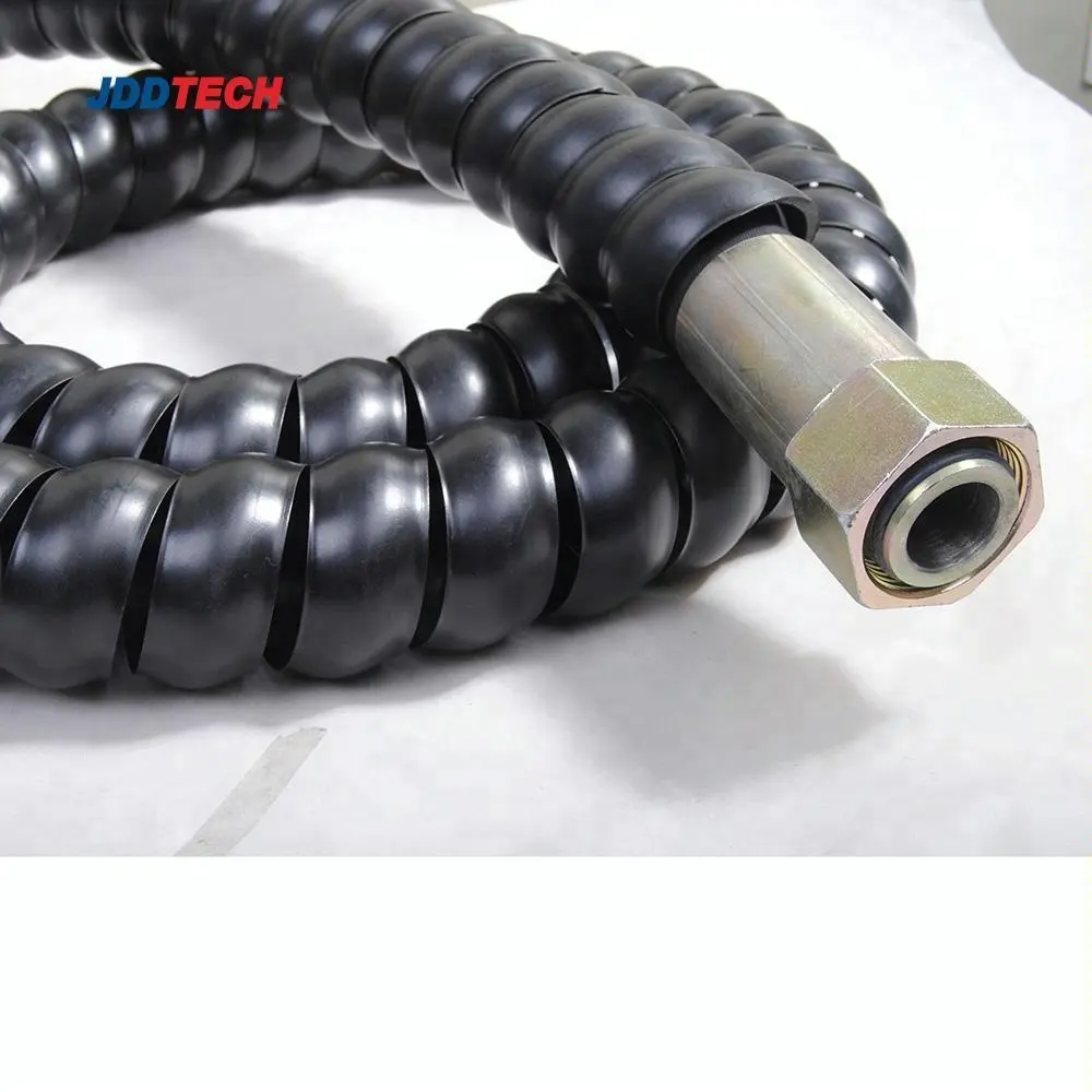 JDD Hydraulic Oil Pipe High-pressure Hose Car Wash Water Pipe Spiral Protective Sleeve Wire And Cable Soft Sleeve Winding Wire