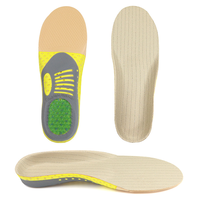 Semelles de sport EVA 2 pièces échangeables avec soutien de la voûte plantaire, antichoc, anti-humidité, anti-odeur, antidérapantes, respirantes et antimicrobiennes