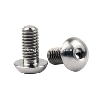 Approvisionnement d'usine Titane Gr5 Bouton Torx Vis M3/M4 Filetage Plastique et Alliage Matériau 10/16mm Longueur Boulon à Tête Socket
