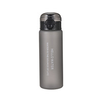 Botol Minum Olahraga PC Sederhana Modern untuk Pelajar, Wadah Minum Luar Ruangan dengan Tanda Skala, Anti Bocor, Segel Rapat, Tumbler Minum Langsung