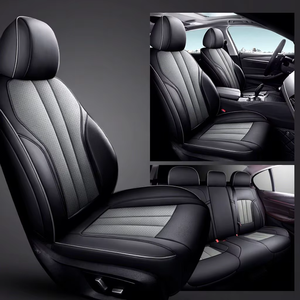 Housses de siège auto en cuir premium d'<span class=keywords><strong>origine</strong></span> pour cinq places, motif véhicule, imperméables et résistantes à l'usure, coussins de voiture disponibles - Product Image 3